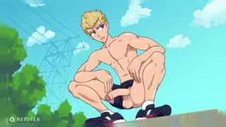 He masturbate his cock and cum
