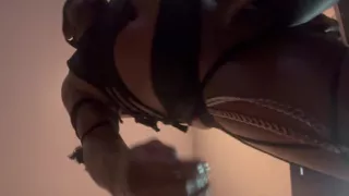 Black tranny femboy with fat ass strips