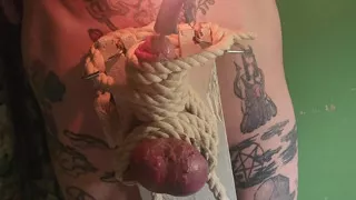 Goode Girl Flogging Balls by Candle Light Pt2