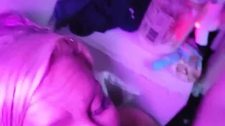 Daddy's Cumming Huge Load All Over My Titties in the Closet