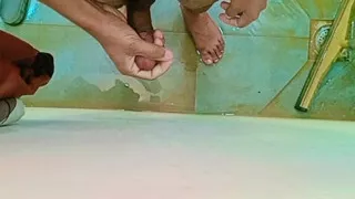 Boy and boy in Russia