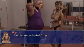 The office wife #22 - Stacy teased Zack and later on Simon played with Stacy's pussy