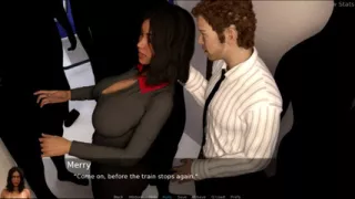 Project hot wife #44 - Merry and Ben got stuck in the elevator...Ed looked at Merry while she took a shower