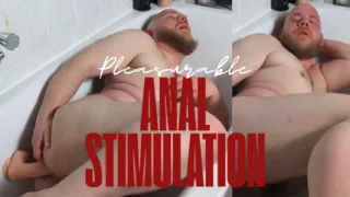 From the Cri33Y archive: Extremely pleasurable anal self-stimulation with a penis ring and a mega load of sperm