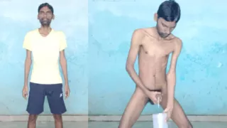 Rajesh Playboy 993 Masturbation Big Cock and Cumming in the Jar. Stroking Dick Big Cumming