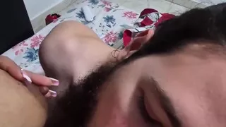 Milk From My Boobs on the Beard of My Neighbor