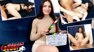 German Scout - Eye Rolling Orgasm for Slim French Girl Candie Luciani at Casting Fuck