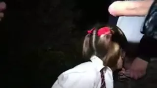 Little Schoolie Goes Dogging