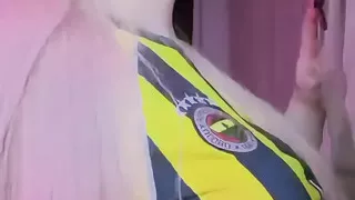 A blonde woman alone with a large penis - Turkish Porn Fenerbahce