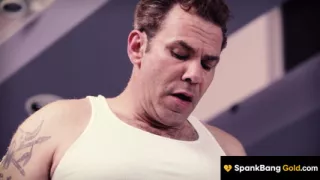 SPANKBANG GOLD - Stepdad's Darkest Fantasy Comes True - Double Spitroast With His Stepdaughter