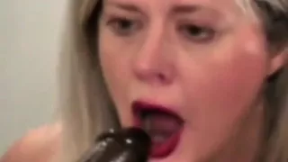 Mirror BJ with My Favorite Blue Toy!