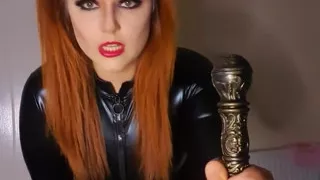 Dominant Humiliation JOI by Latex Mistress in Maleficent Cosplay