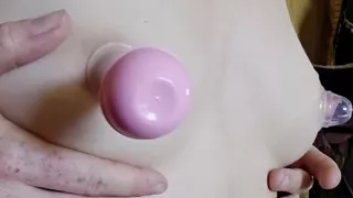 Usinf Suction Cups on My Nipples and Clit