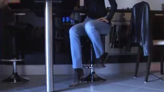 Shoeplay in Black Pantyhose and Pink Pumps