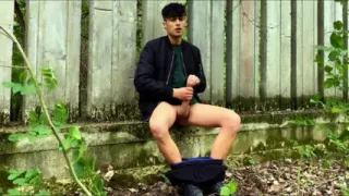 Bad Boys Cock Sounding Outdoor - Visible Movements Inside Urethra