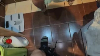 Horny Husband Caught His Wife Washing Her Hair in the Bathroom and Fucked Her