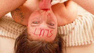 Curvy Tattooed Teen Rough Ass and Face Fucked