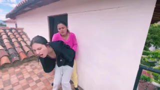 A quick with my best friend in public