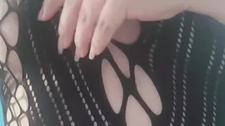 See how I play with me, caressing me for you
