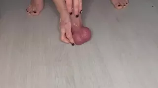 Quick ride to orgasm on my favourite dildo