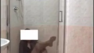 In the Shower with Pantyhose