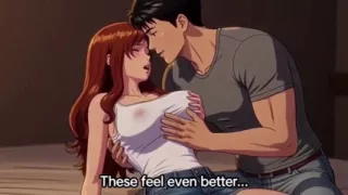 Stepbrother stepsister's dirty chat and seduce for fucking