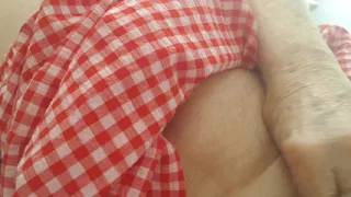 Relaxing on the bed