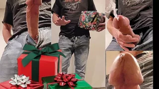 A Big Gift Causes a Big Cock and Big Cumshot