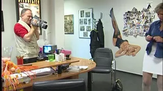 Blonde mature gets doggystyled at the casting