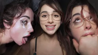 Daddys Floor Licking Whore - She Made Him Cum in Her Eyes