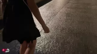 Blonde Slut Picked up at the Fair and Fucked in the Rain!!