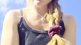 Redhead Preps Ass for Anal with Big Metal Plug