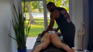 Naughty Massage Ends in Creampie BBC