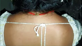 Hot young neighbors fucking their pussy at night, a fountain of water came out of her pussy.