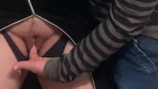 Omg!!! Stranger in Crowded Subway - Pussy Fingering