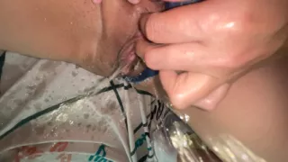 A college student decided to stroke her clitoris and experienced her first multiple orgasm with squirting