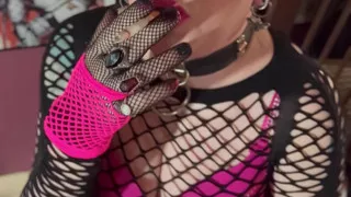 A Stunner In Pink, Tina Snua Smokes A Cork Cigarette With OMI, OME, Snap Inhales & Drifting Smoke