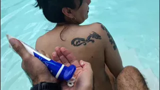 We went to a nudist party