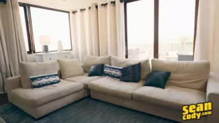 SEAN CODY - Sun-Kissed Hunks Go From Beach To Bed For A Wild Orgy Ending With Multiple Loads On The Cum Dump's Asshole