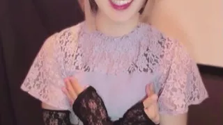 Bob hair cross-dressing masturbation video