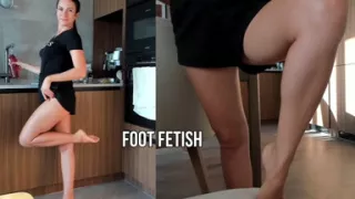 POV: You're Obsessed with My Feet While I Do Housework