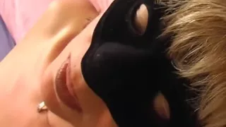 Amateur blonde milf pussy fucking dildo playing...cum on ass