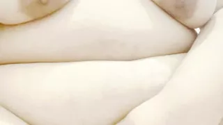 Leafy girl shows off her beautiful body and big breasts masturbating