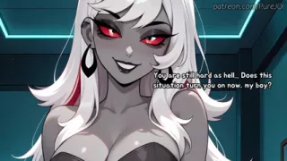 Carmilla Carmine caught her employee masturbating in the office (Dildo JOI)