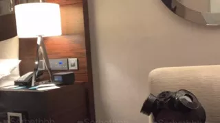 Asian Latex Masturbation and playing big boob