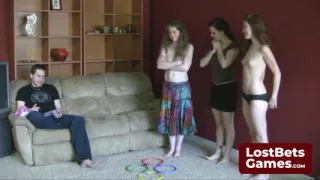 In a Stripscotch game twist, they compete to cum last