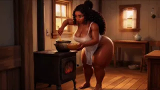 Sensual Natural Intimate Daily Routine Of A Gorgeous Curvy Black Peasant Woman Peaceful Rural Countryside Life