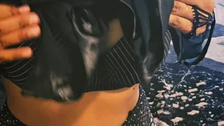 Kerala mallu hot wife izha dildo boobs and pussy show striping in hot sexy lingerie