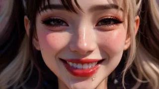 Horny AI slut masturbates on the floor until she cums