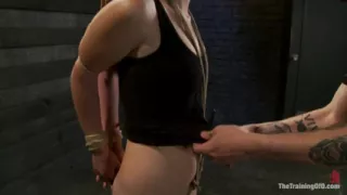 Sophia Lauryn-tested First Timer Experiences Real Bondage and Intense Orgasms!